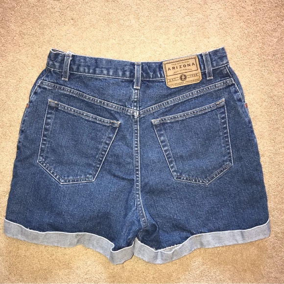 Arizona High Waist Denim Shorts Womens Size 11 Blue Vintage y2k - Picture 3 of 13